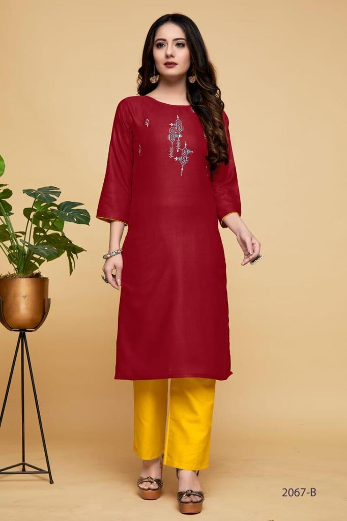 Signature 2 Regular Wear Cotton Fancy Designer Kurti Collection